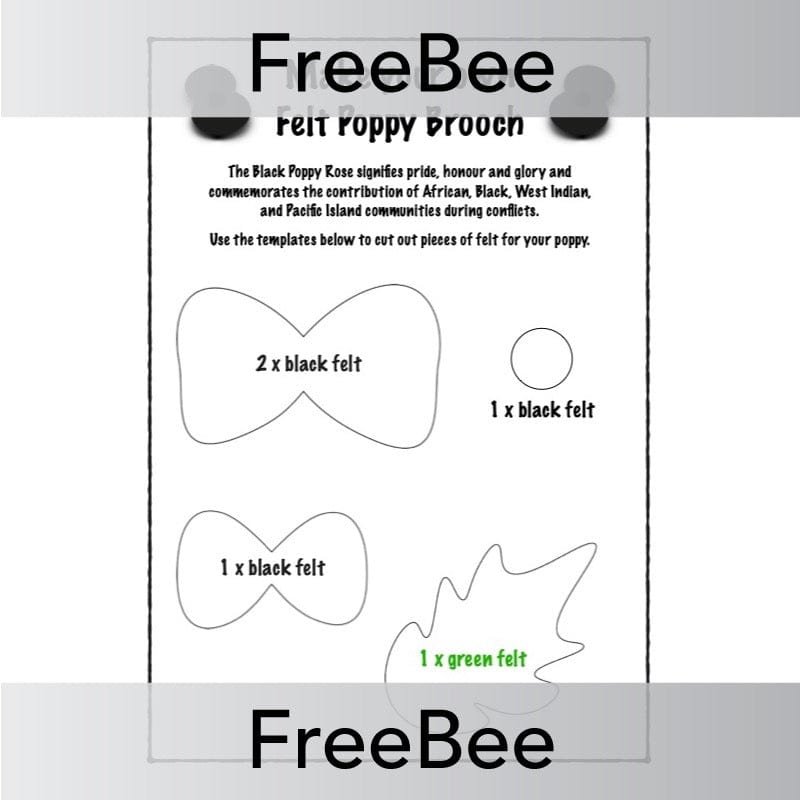 Free Poppy Template by PlanBee