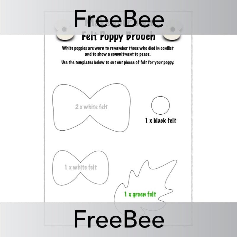 Free Poppy Template by PlanBee