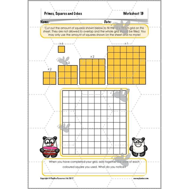 PlanBee Primes, Squares & Cubes - Year 5 Maths Planning & Resources - PlanBee
