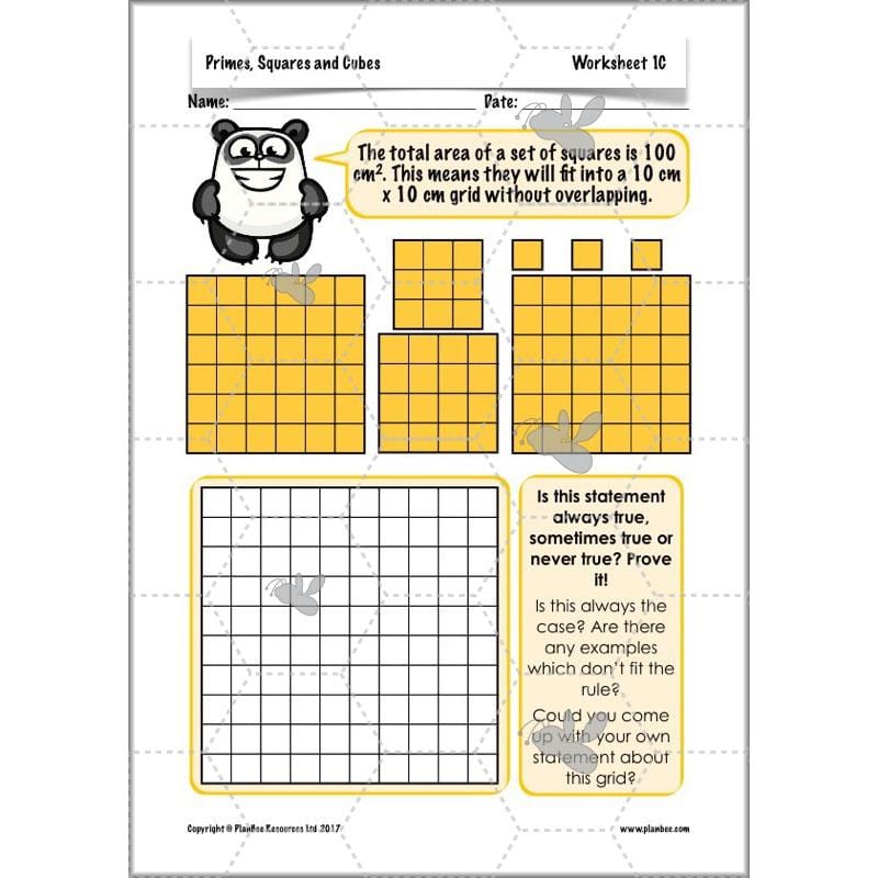 PlanBee Primes, Squares & Cubes - Year 5 Maths Planning & Resources - PlanBee