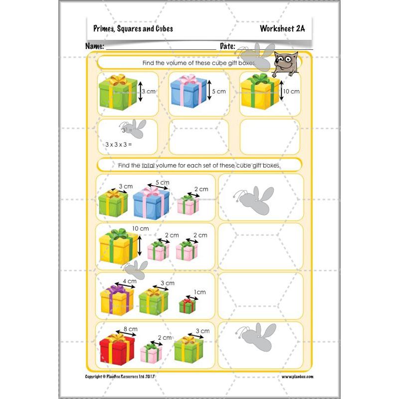 PlanBee Primes, Squares & Cubes - Year 5 Maths Planning & Resources - PlanBee