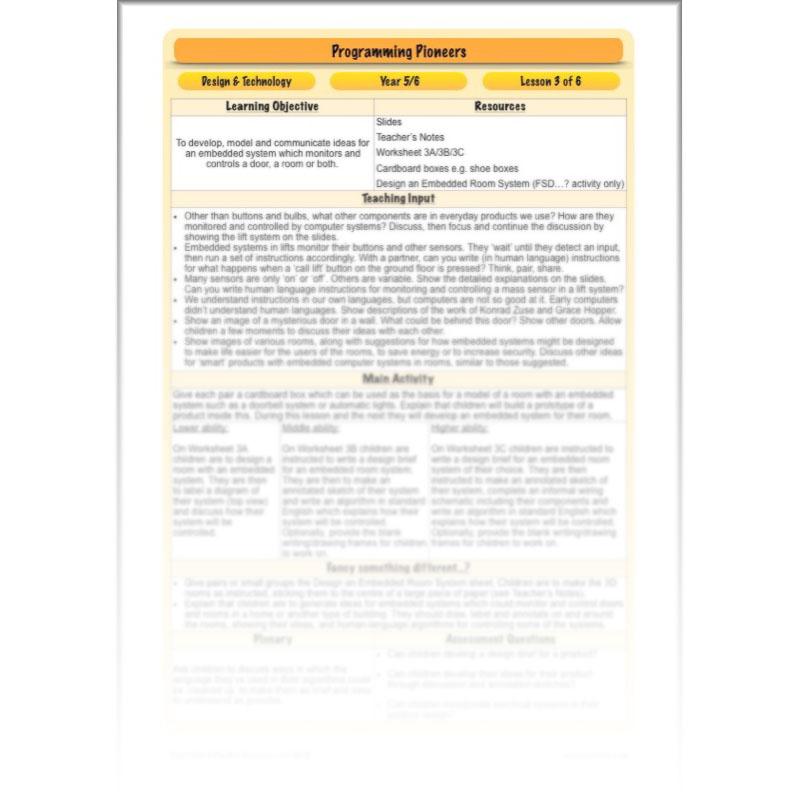 PlanBee Programming Pioneers Coding KS2 DT by PlanBee