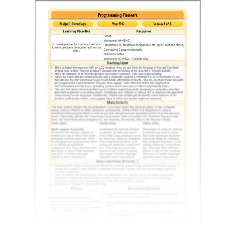 PlanBee Programming Pioneers Coding KS2 DT by PlanBee