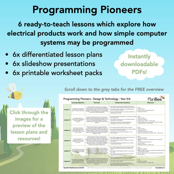 PlanBee Programming Pioneers Coding KS2 DT by PlanBee