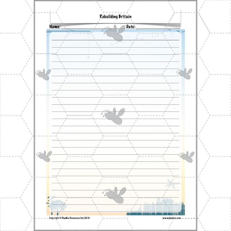 PlanBee Rebuilding Britain - WW2: Primary History Lessons for KS2