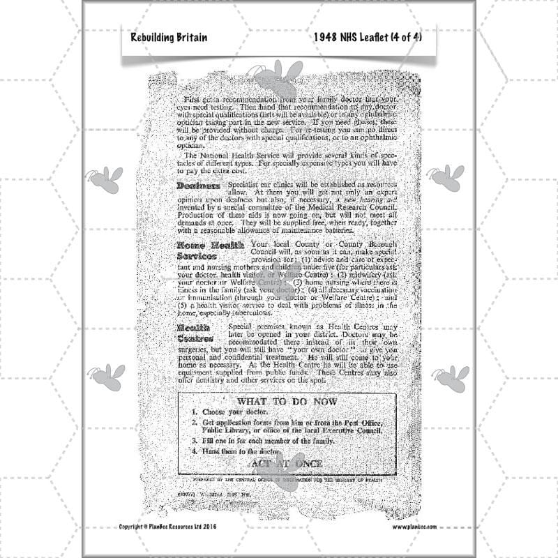 PlanBee Rebuilding Britain - WW2: Primary History Lessons for KS2