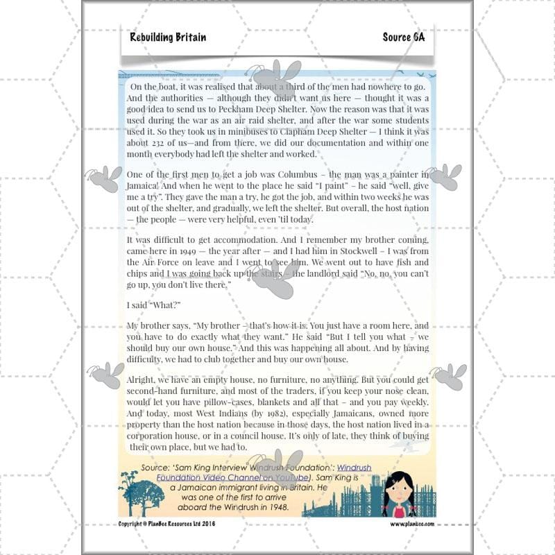 PlanBee Rebuilding Britain - WW2: Primary History Lessons for KS2