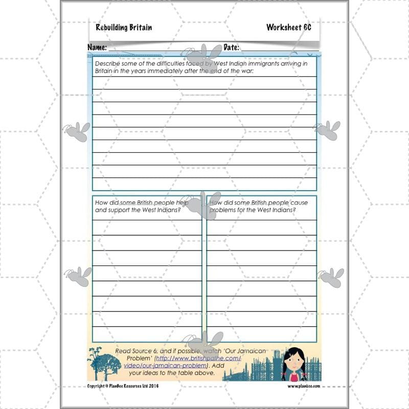 PlanBee Rebuilding Britain - WW2: Primary History Lessons for KS2