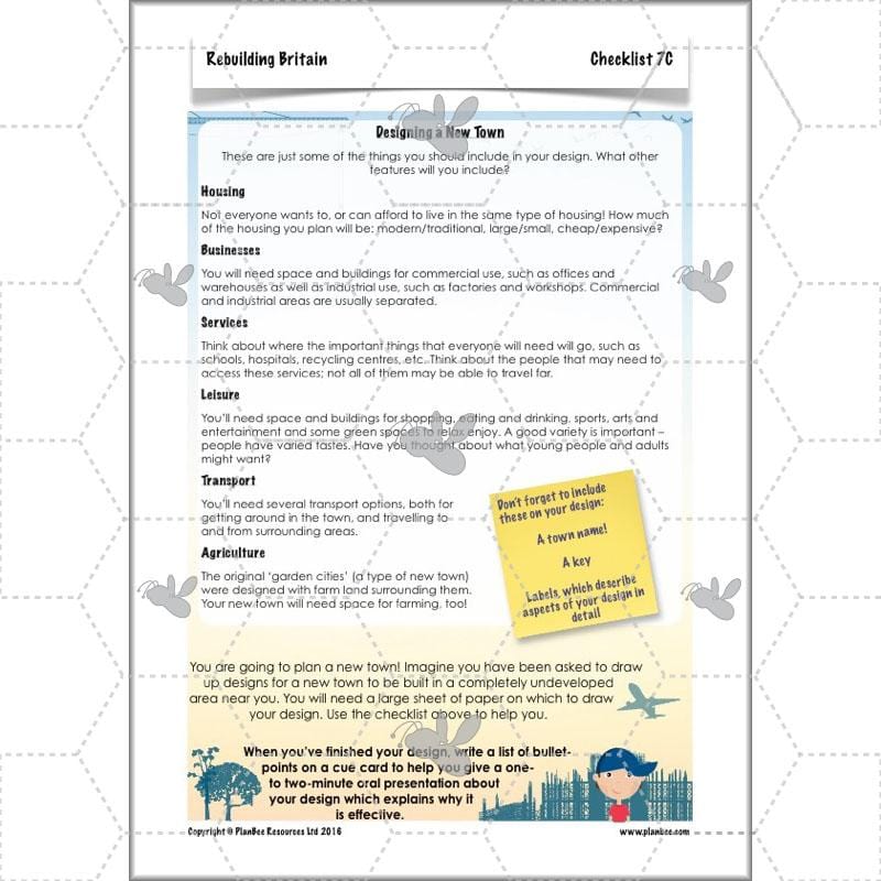 PlanBee Rebuilding Britain - WW2: Primary History Lessons for KS2