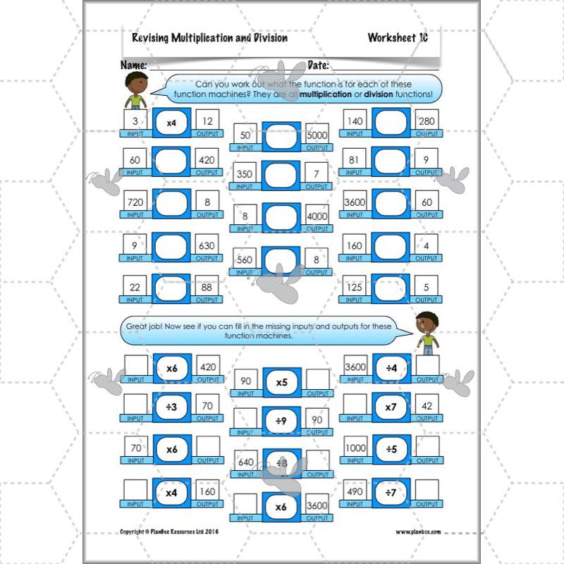 PlanBee Revising Multiplication and Division: Maths Lesson Plans for Year 4