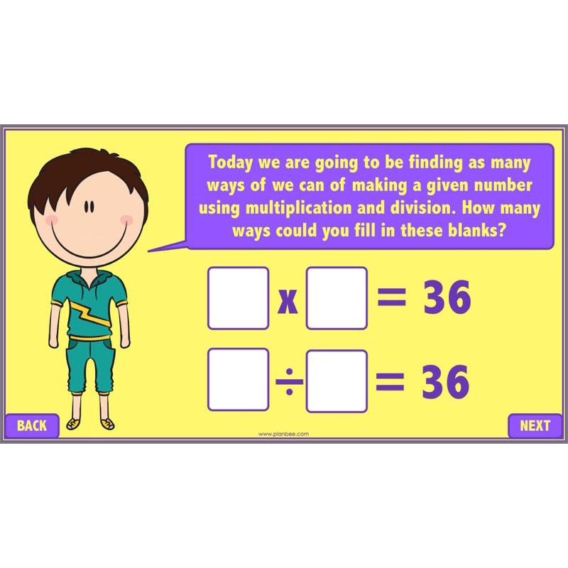 PlanBee Revising Multiplication and Division: Maths Lesson Plans for Year 4