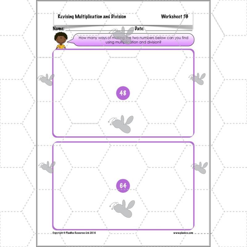 PlanBee Revising Multiplication and Division: Maths Lesson Plans for Year 4