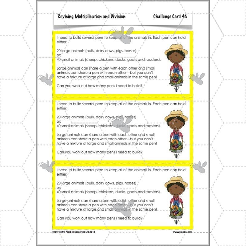 PlanBee Revising Multiplication and Division: Maths Lesson Plans for Year 4