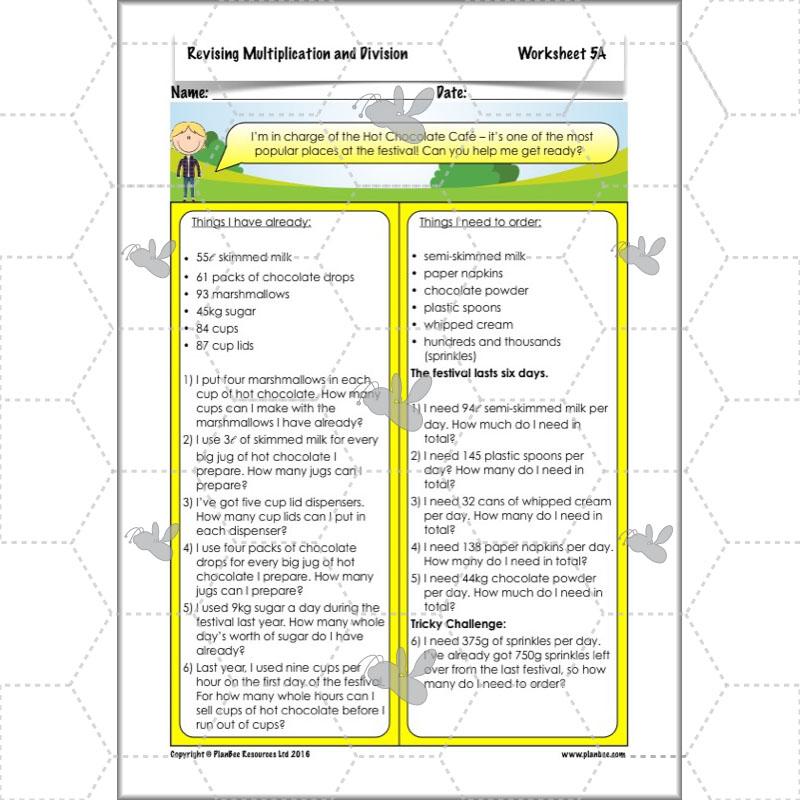 PlanBee Revising Multiplication and Division: Maths Lesson Plans for Year 4