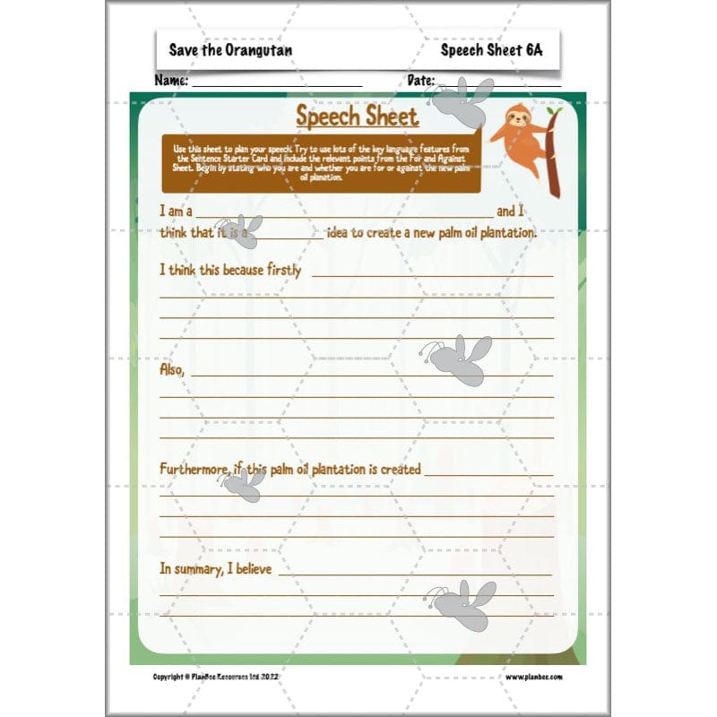 PlanBee Save the Orangutan KS2 Geography Planning Pack | PlanBee