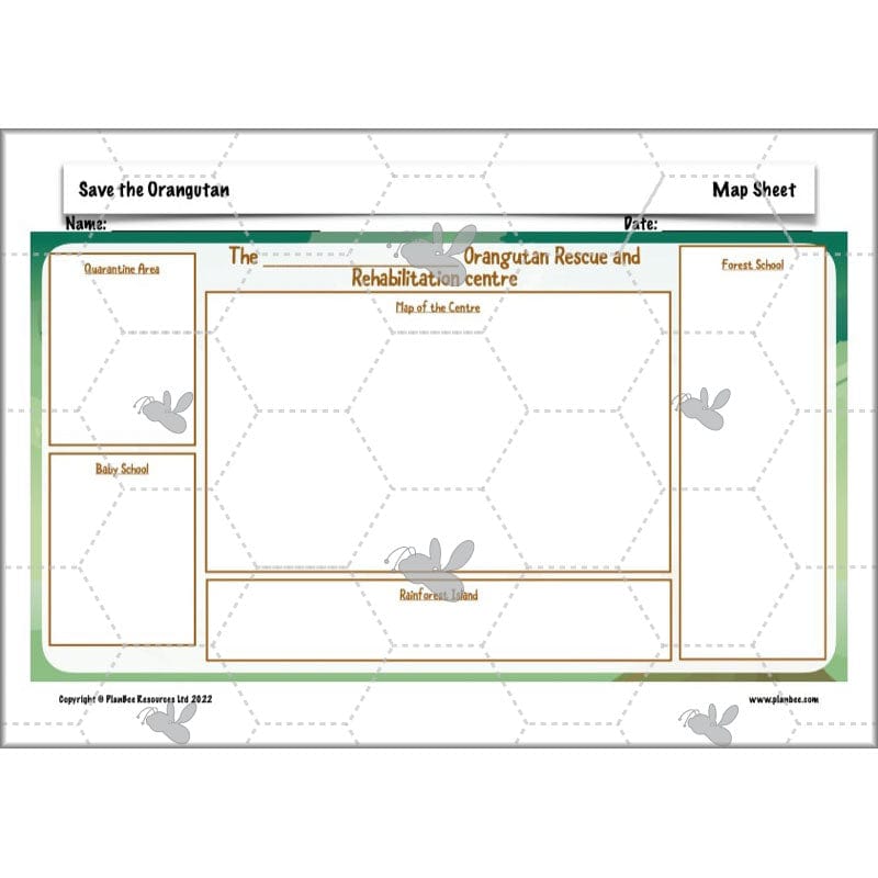 PlanBee Save the Orangutan KS2 Geography Planning Pack | PlanBee