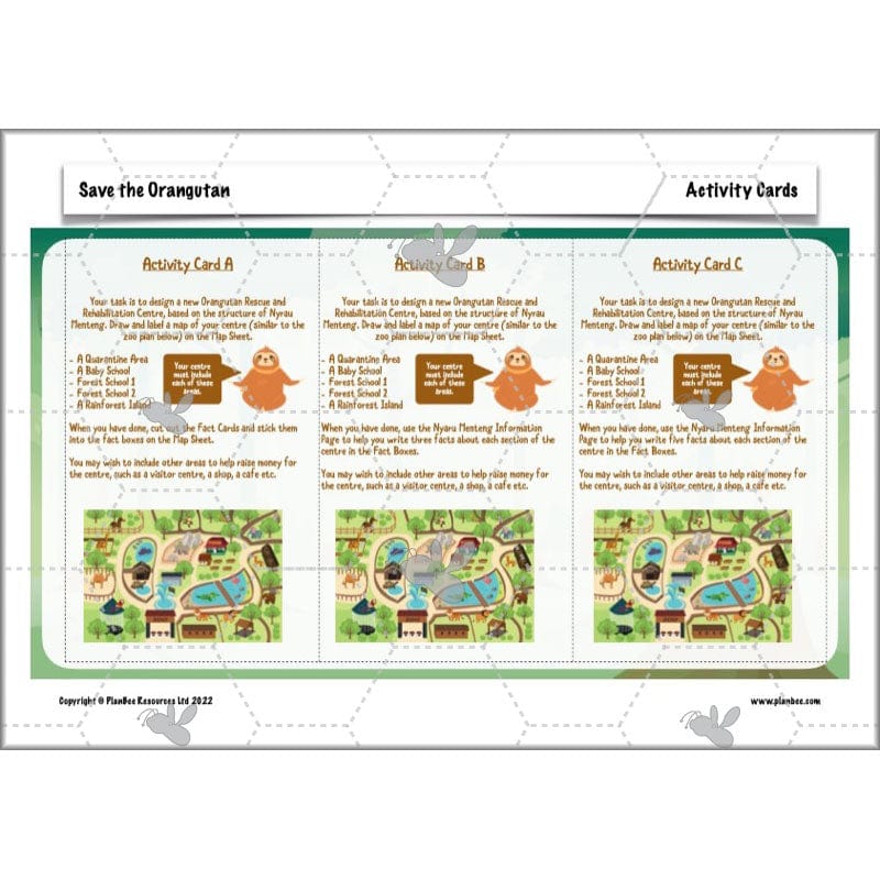PlanBee Save the Orangutan KS2 Geography Planning Pack | PlanBee