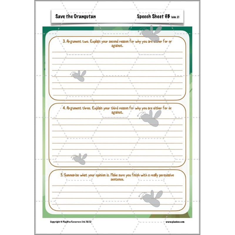 PlanBee Save the Orangutan KS2 Geography Planning Pack | PlanBee