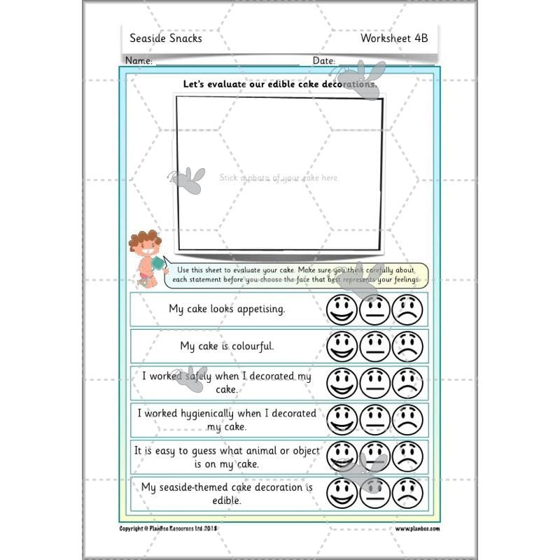 PlanBee Seaside Snacks: Primary DT Cookery Lessons for KS1 from PlanBee