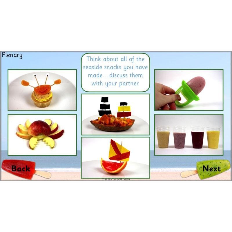 PlanBee Seaside Snacks: Primary DT Cookery Lessons for KS1 from PlanBee