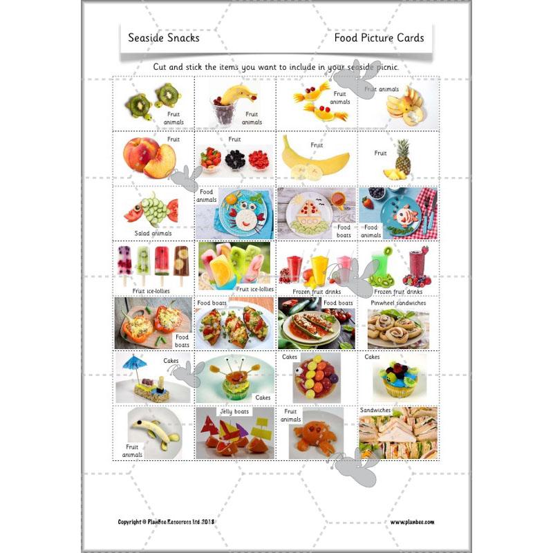 PlanBee Seaside Snacks: Primary DT Cookery Lessons for KS1 from PlanBee