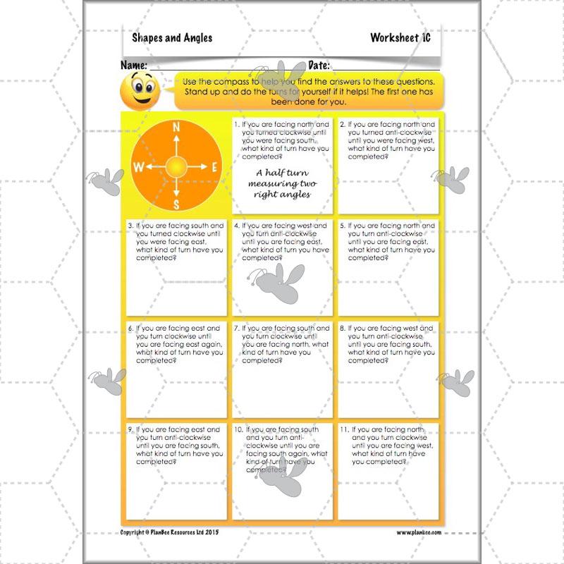 PlanBee Shapes and Angles Year 3 Maths Lessons by PlanBee