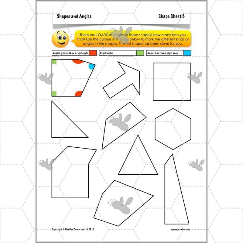 PlanBee Shapes and Angles Year 3 Maths Lessons by PlanBee