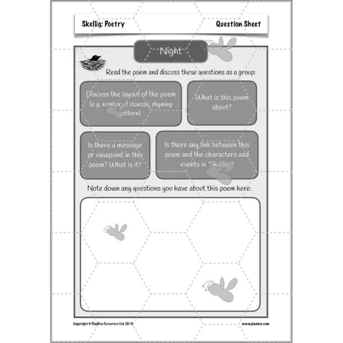 PlanBee Skellig Teaching Resources | Year 6 English Planning