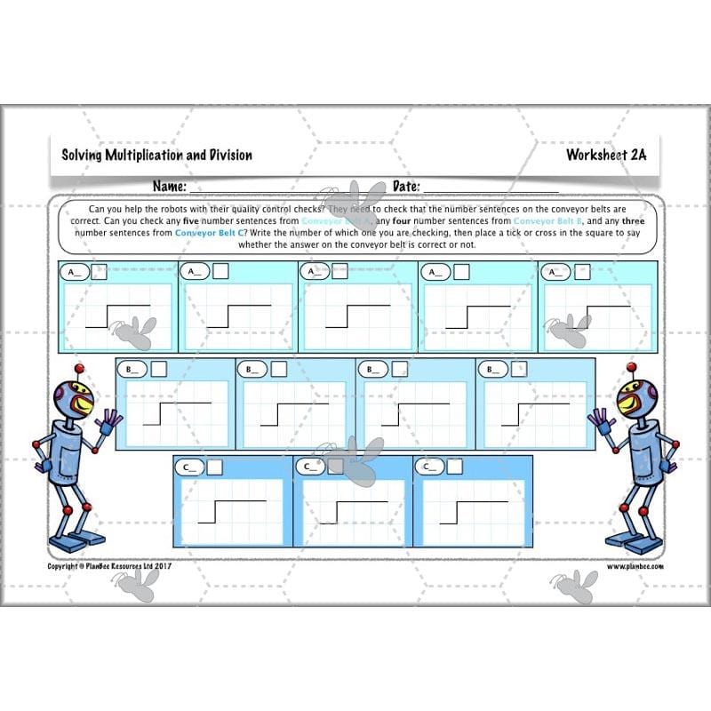 PlanBee Solving Multiplication & Division - KS2 - Year 5 Maths Planning