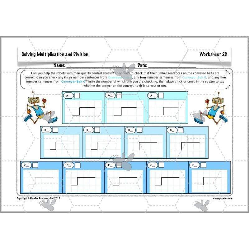 PlanBee Solving Multiplication & Division - KS2 - Year 5 Maths Planning