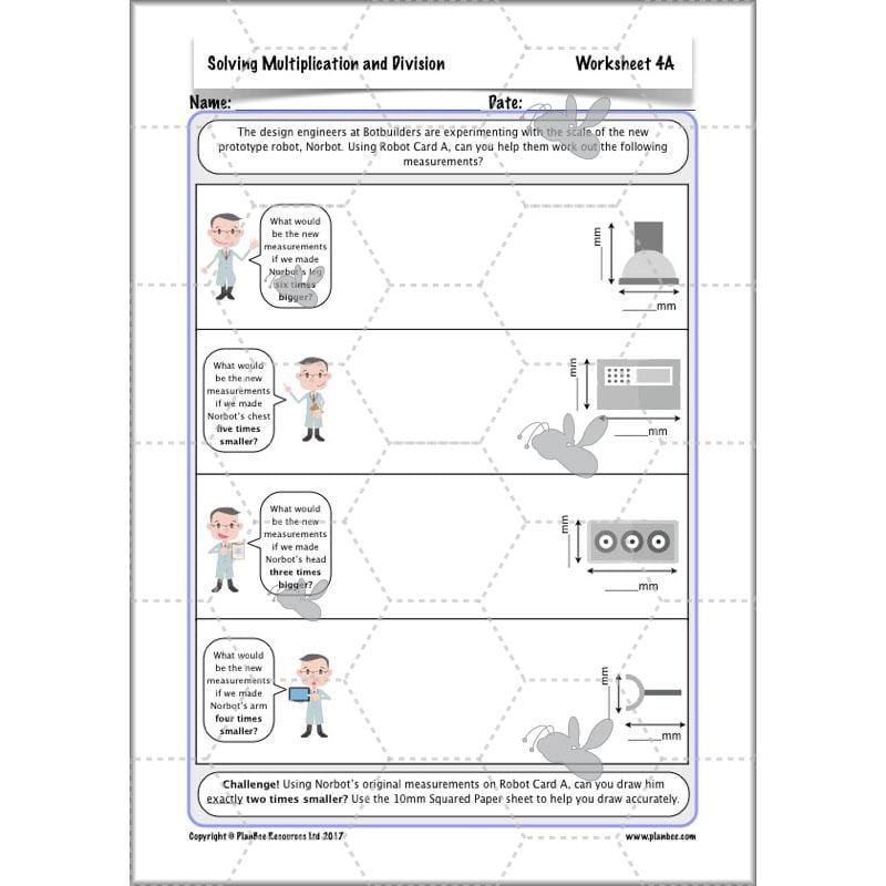 PlanBee Solving Multiplication & Division - KS2 - Year 5 Maths Planning