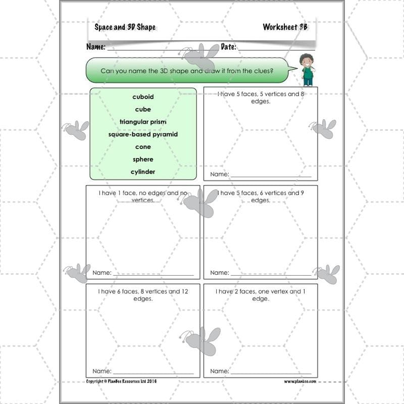 PlanBee 3D Shape and Space Year 3 Maths Lessons by PlanBee
