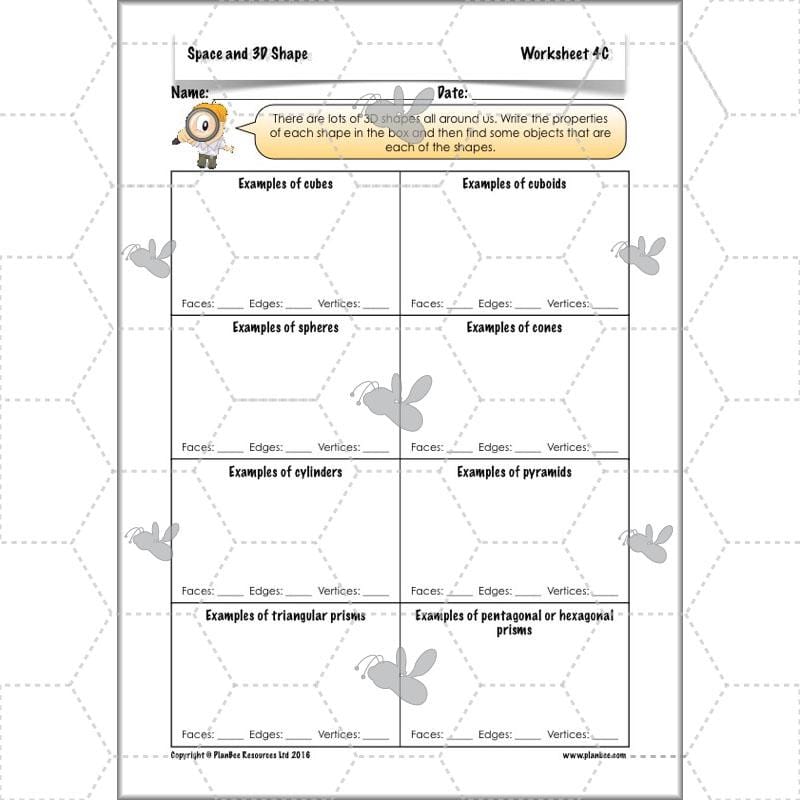 PlanBee 3D Shape and Space Year 3 Maths Lessons by PlanBee