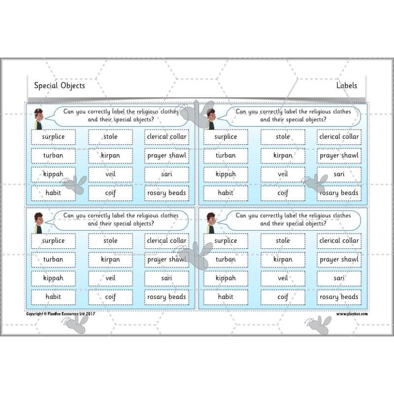 PlanBee Special Objects: World Religions - KS1 Year 1 RE Lesson Planning