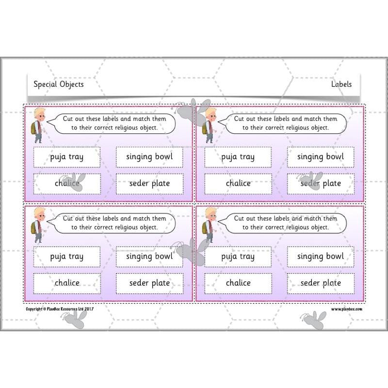 PlanBee Special Objects: World Religions - KS1 Year 1 RE Lesson Planning