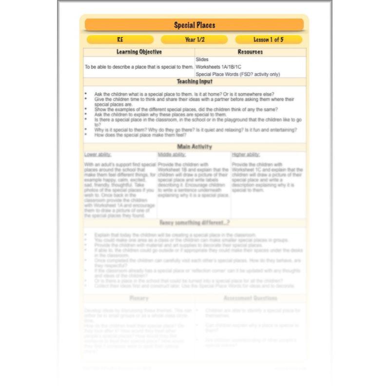 PlanBee Places of Worship & Pilgrimages: KS1 RE Lesson Plans | Year 1 & Year 2