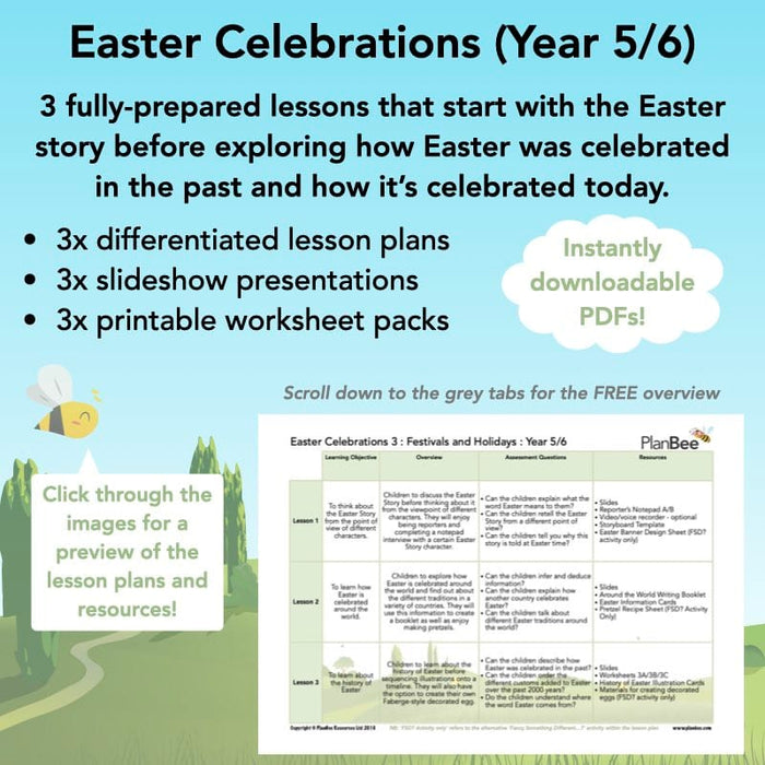 PlanBee Easter Story KS2 Lesson Pack for Year 5 and 6 by PlanBee