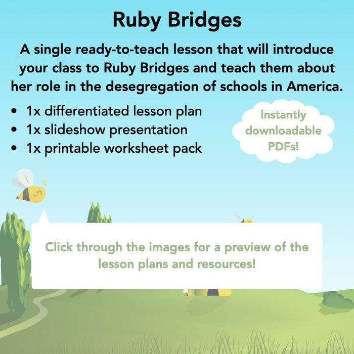 Ruby Bridges Lesson Ruby Bridges Lesson KS1 | Special People Resource by PlanBee