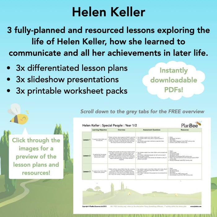 helen-keller-for-kids-ks1-lessons-and-resources-by-planbee for Free Printable Helen Keller Worksheets Helen Keller for kids - KS1 Lessons and resources by PlanBee for Free Printable Helen Keller Worksheets