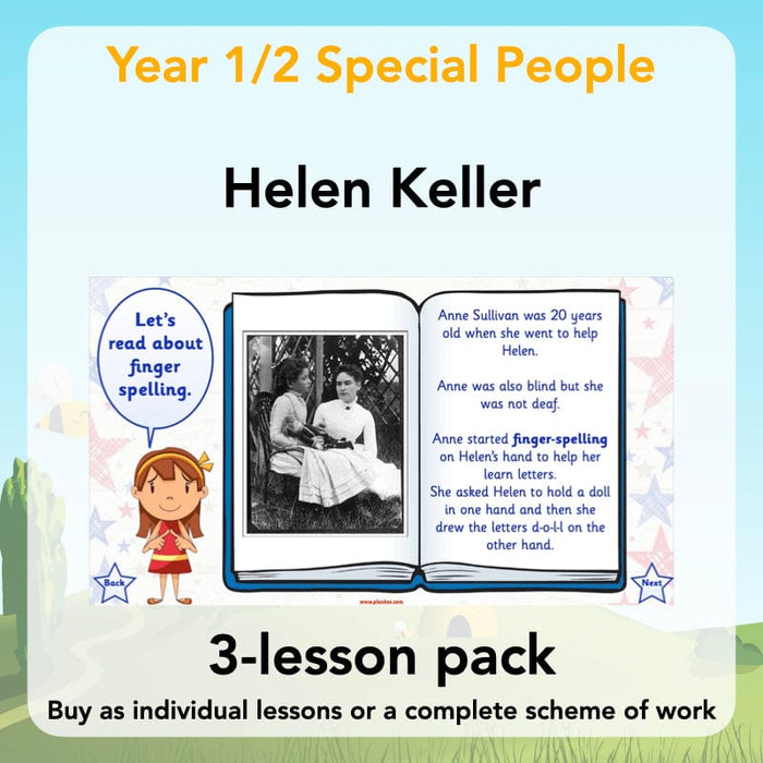 Helen Keller for kids - KS1 Lessons and resources by PlanBee helen-keller-for-kids-ks1-lessons-and-resources-by-planbee