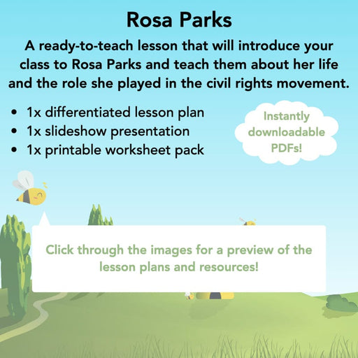 PlanBee Rosa Parks KS2 Lesson and worksheets | PlanBee				