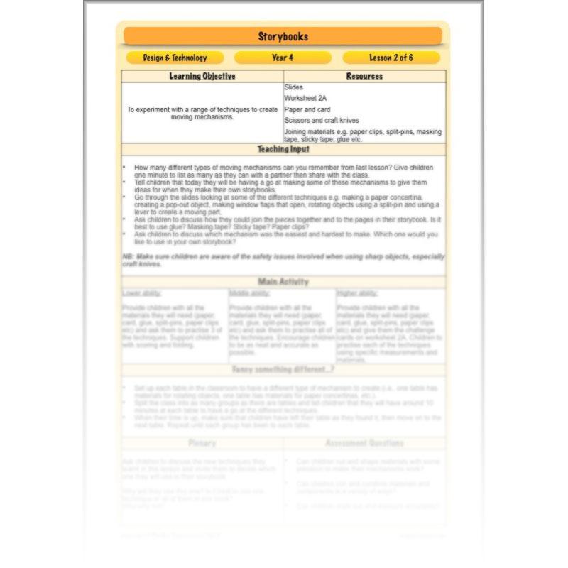 PlanBee Storybooks - Moving Mechanisms: KS2 DT Primary Resources | PlanBee