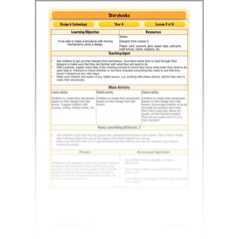 PlanBee Storybooks - Moving Mechanisms: KS2 DT Primary Resources | PlanBee