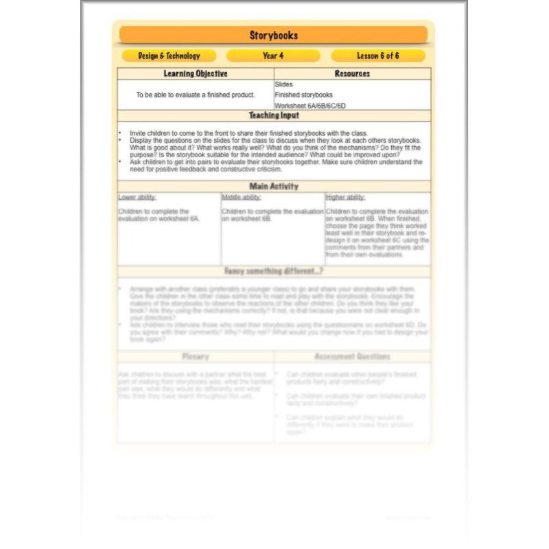 PlanBee Storybooks - Moving Mechanisms: KS2 DT Primary Resources | PlanBee