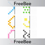 PlanBee FREE Symmetrical Patterns Worksheets by PlanBee