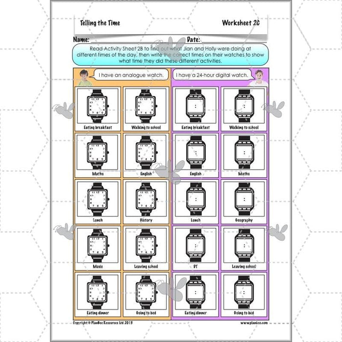 PlanBee Telling the Time KS2 | Year 4 Maths Lessons and Resources