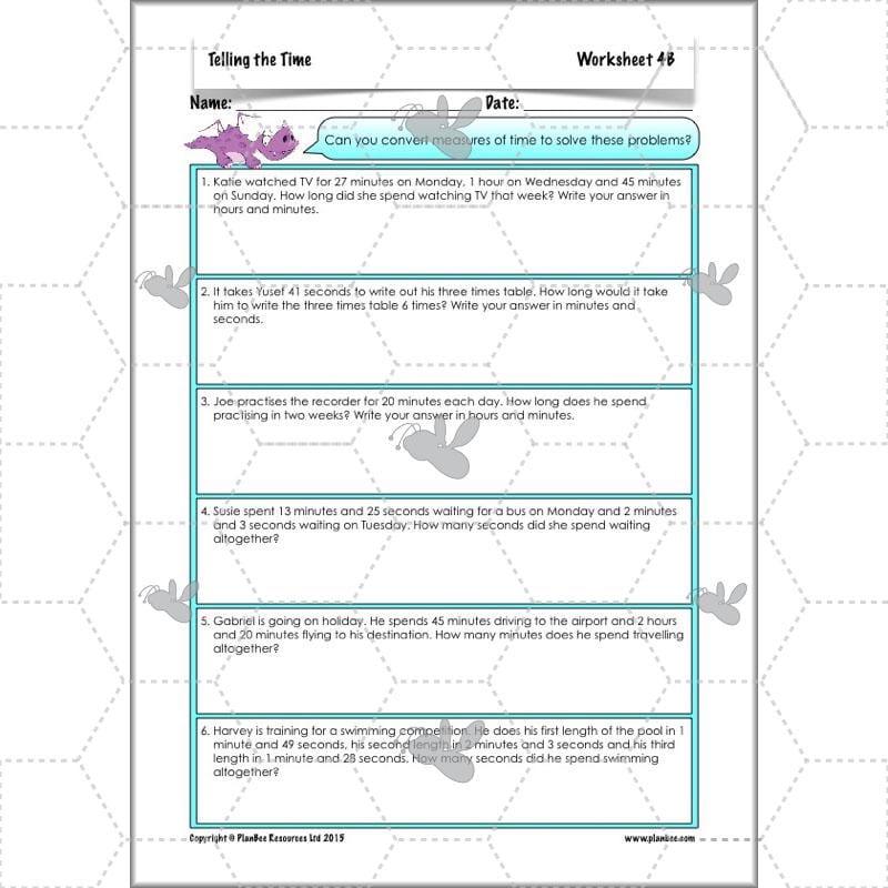 PlanBee Telling the Time KS2 | Year 4 Maths Lessons and Resources