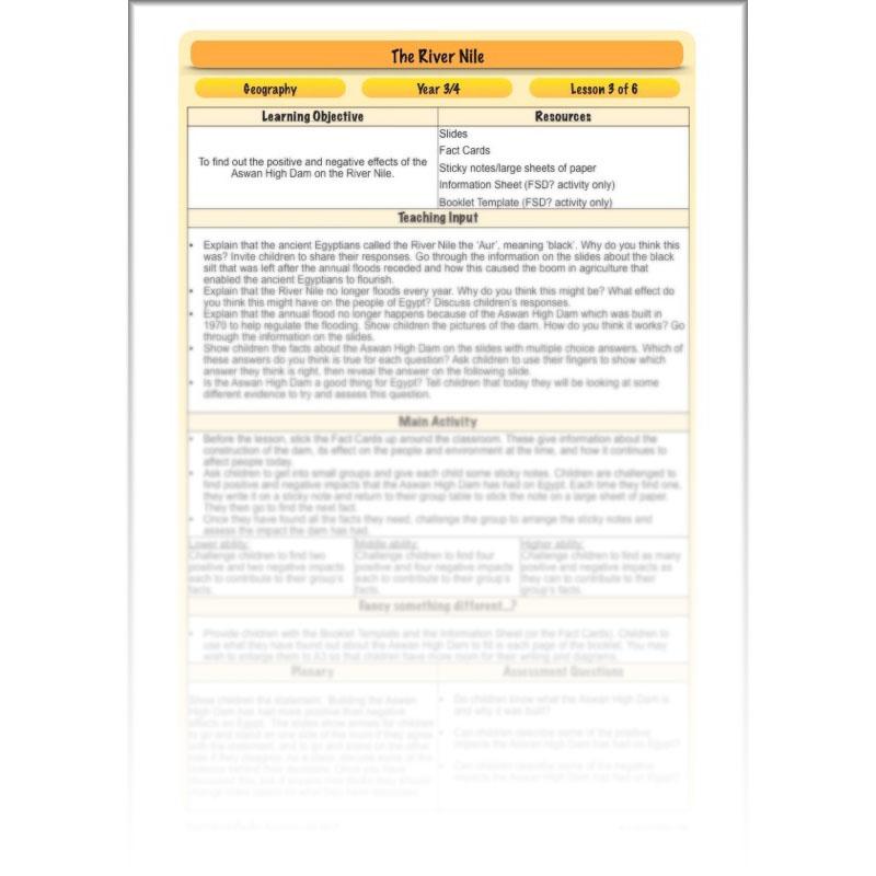 PlanBee The River Nile KS2 Geography Lessons created by PlanBee