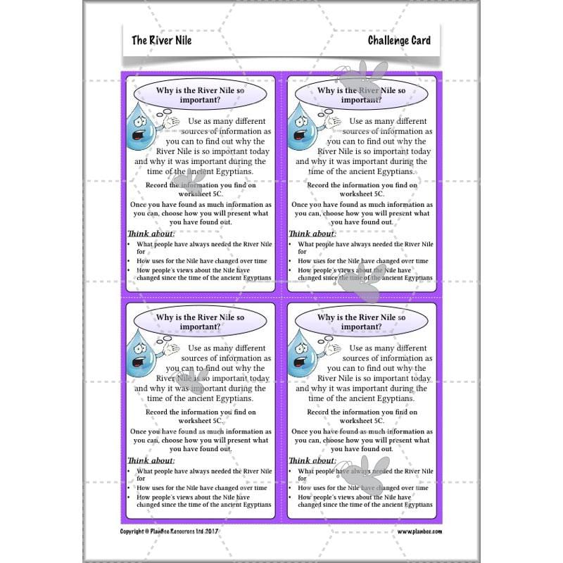 PlanBee The River Nile KS2 Geography Lessons created by PlanBee