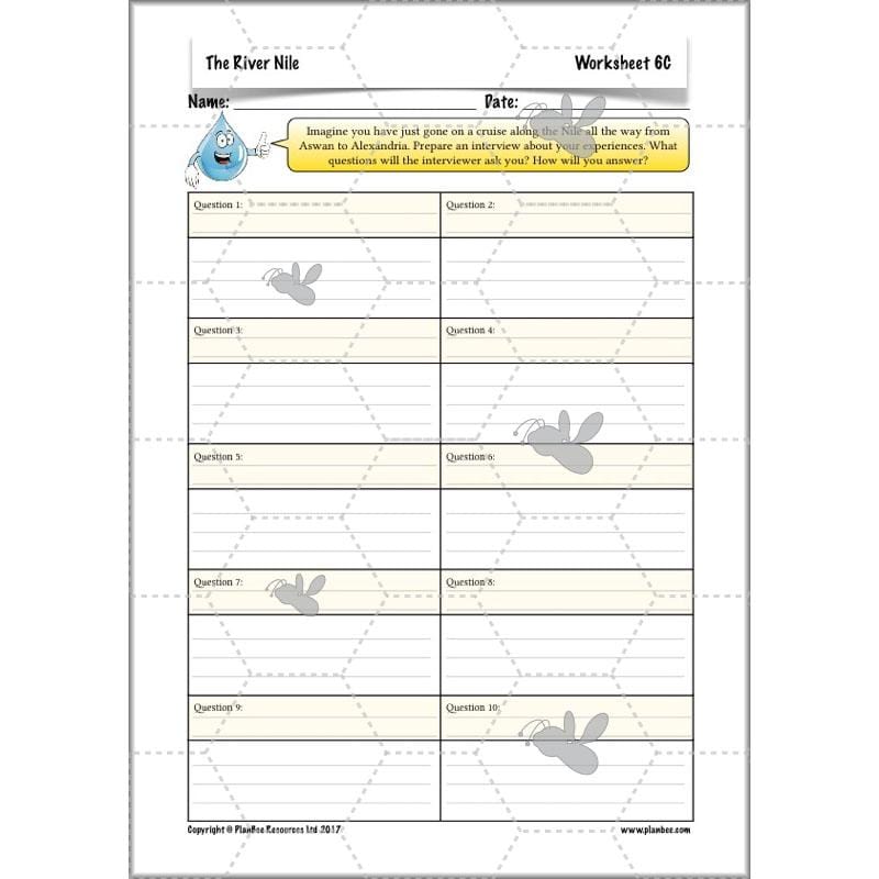 PlanBee The River Nile KS2 Geography Lessons created by PlanBee